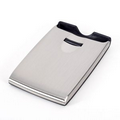 Roller Business Card Case - Black & Stainless